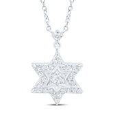 1/5CTW-DIA P1 GIFT STAR NECKLACE (18 INCH)